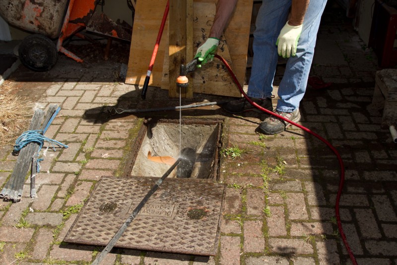 Drain repair work in West Ealing